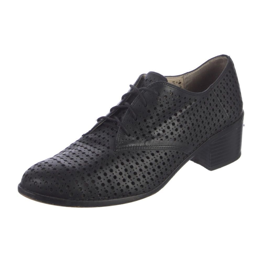 Louise et Cie Leather Lasercut Accents Lace Up Oxfords